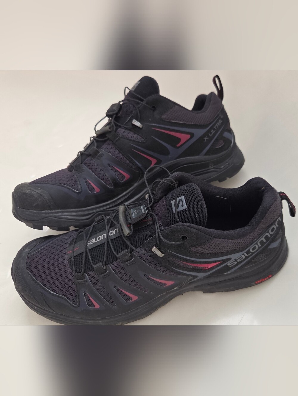 Mens Salomon Shoes X-Ultra Black Hiking Trail Size 8.5 {9} See Description.